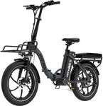 HITWAY E Bike BK6SL1-36V15.6Ah with 250W Motor, Electric bike 20 inch, 70-150km range, 7-speed, APP control, Foldable, IP54 waterproof pedelec,25km/h
