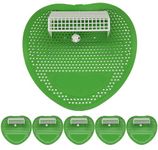 5 Pack Urinal Screen Deodorizer, Urinal Cakes Soccer Shoot, Urinal Screen Mat Lemon Fragrance, 18.5 x 19.5 cm (5PCS)