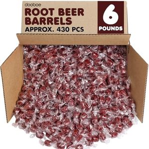 Root Beer Barrels Hard Candy - 6 Pounds - Bulk Rootbeer Candies - Individually Wrapped Old Fashion Nostalgic Hard Candy - Classic Root Beer Candies - Retro Brown Bulk Candies for Buffet