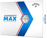 Callaway Supersoft Max Golf Balls 12B PK (2023 Version, White)