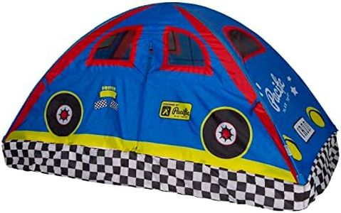 Pacific Play Tents Kids Rad Racer Bed Tent Playhouse - for Full Size Mattress