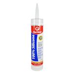 Red Devil 826 100-Percent Silicone Sealant Clear Architectural Grade 50 Yr, 9.8 FL (290ml) -Ounce Cartridge