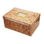 Christmas Eve Box Unisex Wood Design Decorative Cardboard Festive Gift Treat Box - Assembly Required - 15.5cm (H) x 33.5cm (L) x 23cm (W)