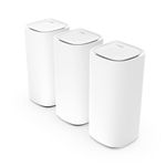 Linksys Velop Pro WiFi 6E Mesh System MX6203-KE - Cognitive Mesh Router with 6 Ghz Band Access & 5.4 Gbps True Gigabit Speed - Whole-Home Coverage up to 9,000 sq. ft. & 600 Devices - 3 Pack