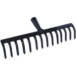 FALCON FGR-14 Garden Rake 14-Teeth Metal Head Without Handle for Loosening Soil Gathering Leaf Leveling Land Agriculture Farming Gardening Tool