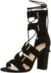 Aldo ARUNDEL Women's Roman Sandals with Block Heel, Black Suede 91, 7 AU