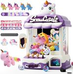 Skirfy Claw Machines for Kids,Unicorns Toys for Girls Age 6+,Candy Machine Candy Dispenser Machine Arcade Games Mini Vending Machine with Slap Bracelet,Claw Game Machine,Christmas Birthday Gifts