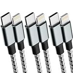 Type C to Lightning Cable [3Pack 3F