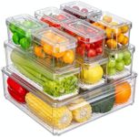 KUMD 10 Pack Fridge Organiser, Stac