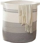 Laundry Hamper Basket Cotton Rope C