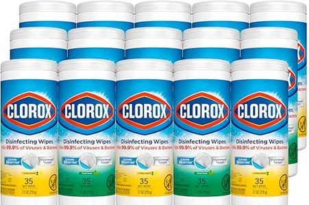 Clorox Disinfecting Wipes Value Pack, Cleaning Wipes, 35 Count Each, Pack of 15 (Package May Vary)