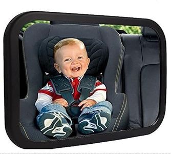 Baby Car Mirror Safety Car - Seat Mirror for Rear Facing Infant with Wide Crystal Clear View, Shatterproof, 360° Rotation, Crash Tested and Certifie