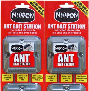 Nippon Ant Bait Station Twin Pack – Indoor & Outdoor Ant Killer Traps