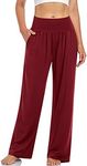 UEU Women's High Waisted Yoga Red P