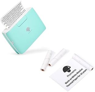 Phomemo M04S Portable Thermal Printer with 110mm White Non-Adhesive Thermal Paper 3 Rolls