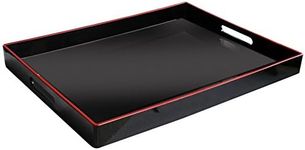 American Atelier Rectangular Tray with Handle, Black