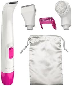 Remington Smooth & Silky Body & Bikini Kit, Cordless bikini trimmer and shaver for women, Waterproof for grooming in the shower, White/Pink