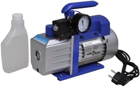 vidaXL Pompa per Vuoto a 1 Stadio con Manometro 71 L/min Condizionamento Aria