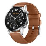 HUAWEI Watch GT 2 2019 Bluetooth SmartWatch, Longer Lasting 2 Weeks Battery Life, Waterproof, Compatible with iPhone and Android, 46mm No Warranty International Version (Pebble Brown), Pebble Brown,