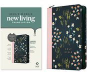 NLT Large Print Thinline Reference Zipper Bible, Filament Enabled Edition (Leatherlike, Meadow Navy & Pink ): New Living Translation, Meadow Navy & ... Thinline Reference, Filament Enabled