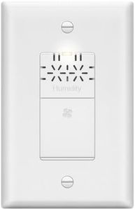 LIDER No Needed Neutral Wire Humidity Sensor Switch, Automatic Moisture Detection, Air Circulator, Automated Bathroom Fan Control, Adjustable Time, 1 Pole