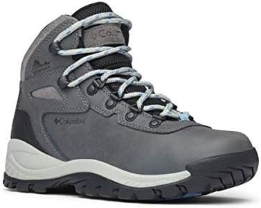 Columbia Women's Newton Ridge Lightweight Waterproof Shoe Hiking Boot, Quarry, Cool Wave, 10.5 Wide