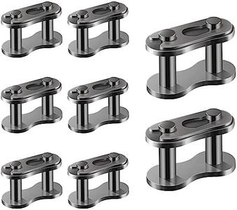 Jawmoy Pack-10#420 Chain Master Link Roller, Steel Alloy Heavy Duty Roller Chain Connector Links, Auto Parts for Dirt Bike Quad Buggy Mini Bike Pit ATV Scooter (Black)