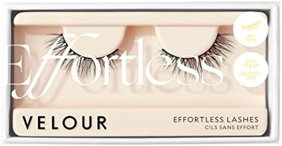 Velour Synthetic Effortless Eyelashes, No-Trim Strip False Lashes – Lightweight, Reusable, Natural, Luxurious Fake Lash Extensions - Long-Lasting - Wear up to 25 Times – 100% Vegan, Soft and Comfortable, All Eye Shapes