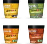 Wild Zora Vermicelli Noodle Soup - Instant Cup of Soup Snack w/Sweet Potato Glass Noodles, Gluten Free Soup Made w/Real and Traditional Soup Ingredients, Grain-Free - Variety (4-Pack)