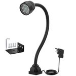 Work Light,14W Led Lamp, IP65 Water Proof Flexible Gooseneck Lamp 1400 Lumens for Lathe Milling, Drill Press, Industrial Lighting