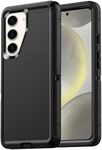 AICase for Samsung Galaxy S24 Plus Case, Rugged with Screen Protector Heavy Duty 3 Layer Protective Case Shockproof Drop Military Tough Cell Phone Cover for Samsung S24 Plus 5G, Black