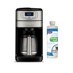 Cuisinart DGB-400 Automatic Grind and Brew 12-Cup Coffeemaker Bundle with Descaling Liquid (2 Items)