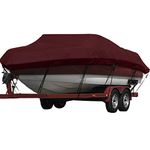 Seamander Heavy Duty Polyester Boat Cover, Solution-Dyed Yarn Marine Grade,Waterproof Fits Bass Boat, V-Hull Tri-Hull Boat,Fish & Ski Boat, Runabout Bowrider Boat, 17' 18' 19' Length