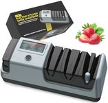 YOORLEAY 5 in 1 Electric Knife Sharpener-3 Rotational Speed Adjustable Electric Knife Sharpeners, Suitable for Various Kitchen Knives and Scissors,Gray