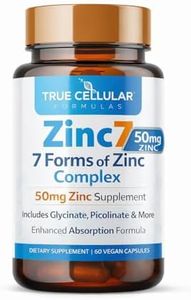 Zinc7: 7-in-1 Zinc Complex 50mg - Maximum Absorption for Immune Defense, Deep Sleep & All-Day Energy | Hormone Balance, Mental Focus & Metabolism Support | 60 Vegan Capsules