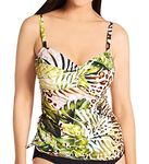 Fantasie Women's Kabini Oasis Twist Front Underwire Adjustable Side Tankini (502154), Multi, 34G