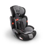 Kidoola Adjustable Car Seat for Toddlers & Children - Safety Certified Booster Seat, Padded & Comfortable with 3 Adjustable Age Functions & Straps, Up to 12 Years - ECE R44/04 (Grey & Black)