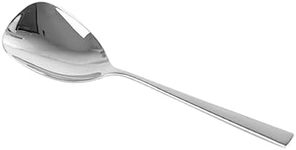 IMEEA Serving Spoon 18/10 Stainless Steel Buffet Serving Spoon Rice Spoon 8.9 Inches Large Serving Spoon for Catering