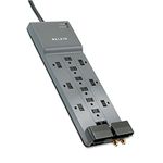 BELKIN BE112234-10 Home/Office Surge Protector (12-Outlet; 1-in/2-out telephone/modem protection; R