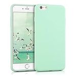 kwmobile Case Compatible with Apple iPhone 6 Plus / 6S Plus Case - Soft Slim Protective TPU Silicone Cover - Mint Matte