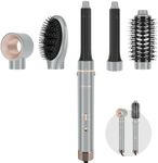 5 in 1 Hair Dryer Brush, PARWIN PRO BEAUTY Air Styler 110000 RPM High-Speed Ionic Hairdryer Fast Drying, Hair Styling, Volumizing, and Curling(Gray)