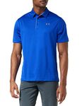 Under Armour mens Tech Golf Polo , Royal (400)/Graphite , Large