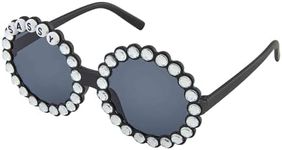 Mud Pie Girls Bead Toddler Sunglasses, Sassy, One Size