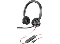 Poly by Plantronics - Blackwire 3320 USB-A - Wired Over Ear, Dual-Ear (Stereo) Headphones with mic - USB-A to Connect to Your PC, Mac or Cell Phone - Works with Teams, Zoom