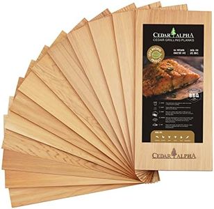 Bigger 12 Pack Premium Cedar Planks for Grilling Salmon, Meat Fish and Veggies. Adding Extra Smoke and Flavor, Soaking Fast, Top Grade Cedar Grilling Planks (11"x 5.75")