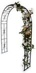GAP GARDEN PRODUCTS - Solid Metal Garden Arch In A Exterior Black Finish 137cm wide (Burton Arch)