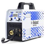 MIG Welder Flux Core IGBT Reboot RBM1550 Gas/Gasless Stick Mig TIG 5 in 1 Welding Machine 110/220V 155 Amp Spool Gun Available for Aluminum Welding Automatic Feed Inverter for Beginning Welder