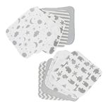 Spasilk 10 Count Washcloths, Grey Celestial
