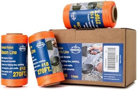 HONGDA Twisted Nylon String, #18 x 1080FT Mason Line String, Nylon Twine for Masonry Job, Trot Line, Decoy Line, Net Making and Mending, Workshop, Crafts, Gardening