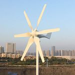 Ship From UK 800W 12V 24V Wind Turbine With 6 Blades MPPT Controller Wind Generator for Home Use Low Noise High Efficiency (12V With Controller)